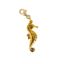 Wholesale Gold Over 925 Sterling Silver Detailed Seahorse Charm With Clasp