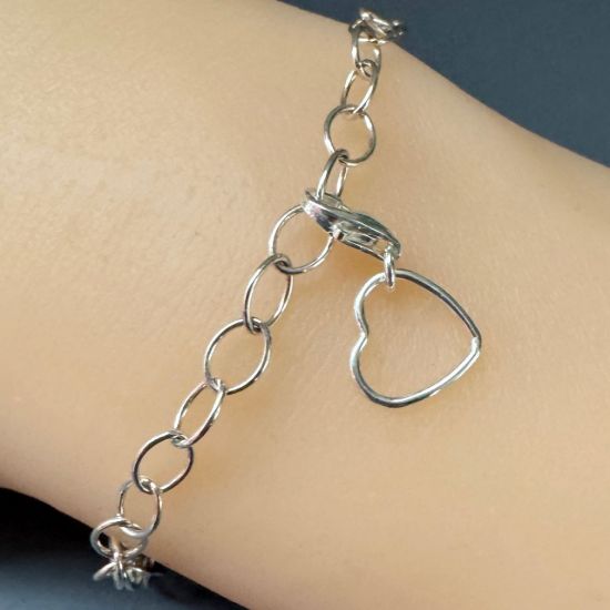 Wholesale 925 Sterling SIlver 10mm Plain Heart Charm With Clasp