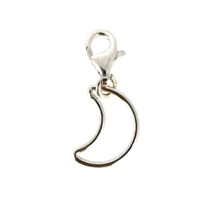 Wholesale 925 Sterling Silver Cresent Moon Charm With Clasp
