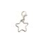 Wholesale Sterling Silver Plain Star Charm With Clasp