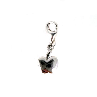 Wholesale 925 Sterling Silver Tiny Apple Charm with clasp
