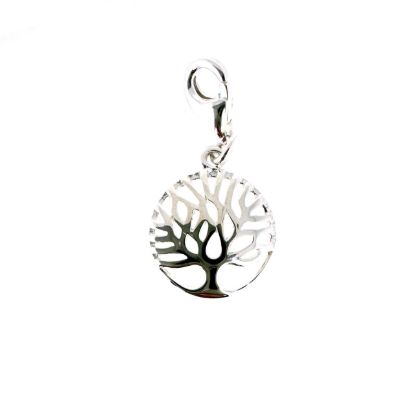 Wholesale 925 Sterling Silver Tree of Life Charm With Clasp