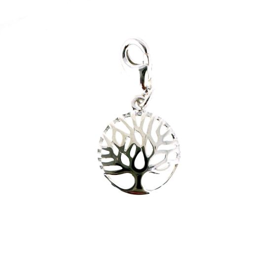 Wholesale 925 Sterling Silver Tree of Life Charm With Clasp