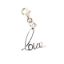 Wholesale 925 Sterling Silver LOVE Charm With Clasp
