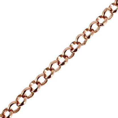 Wholesale Rose Gold Over Sterling Silver Bulk Chain - 2mm Rolo Chain (sold per foot)