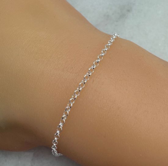 Wholesale Italian Sterling Silver Chains By the Foot- 2mm Rolo Bulk Chain