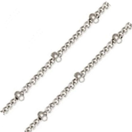 wholesale jewelry making bulk chain-silver satellite chains for permanent jewelry
