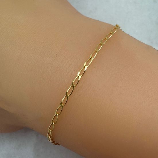 Wholesale Chain, Gold plated Sterling Silver 4mm Diamond Cut Curb Chain, bulk chain by the foot