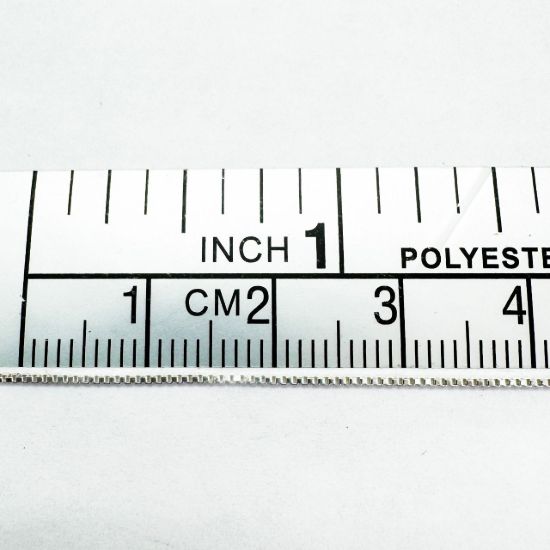 Wholesale 925 Sterling Silver 0.8mm Tiny Box Beading Chain - Unfinished Bulk Chain - (sold per foot)