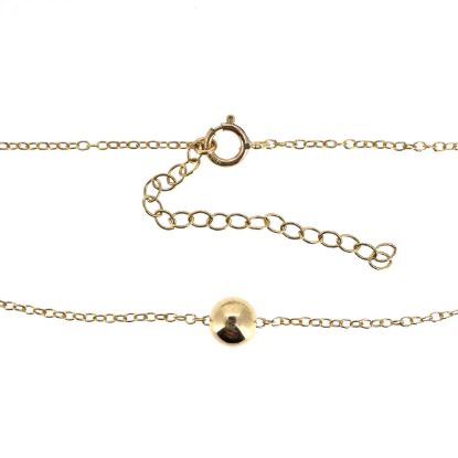 Wholesale 1/20 14K Gold Filled Floating Bead Adjustable Necklace - 16"