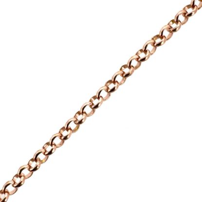 Wholesale Chain, Rose Gold plated Sterling Silver 1mm Rolo Chain, Bulk Chain by the foot