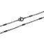 Wholesale Oxidized Sterling Silver Finished Jewelry Chain - 4mm Textured Bar Satellite Chain