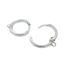 Wholesale Sterling Silver Huggie Hoops With Veritcal or Horizontal Ring - 13mm (1 pair)
