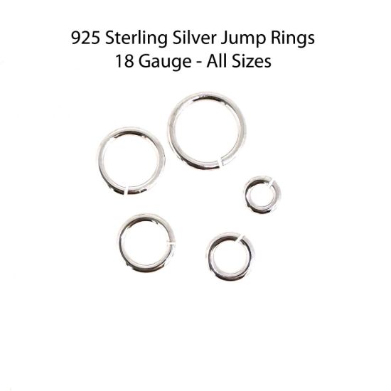 Wholesale Sterling Silver Open Jump Rings - 18Ga, All Sizes (20pcs) 