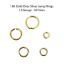 Wholesale Gold Over Sterling Silver Open Jump Rings - 18ga, All Sizes (20pcs)