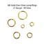 Wholesale Gold Over Sterling Silver Open Jump Rings - 21ga, All Sizes (20pcs)