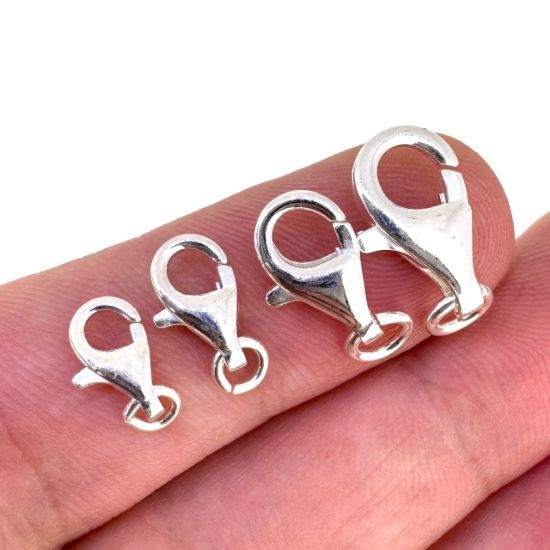 Wholesale 925 Sterling Silver Clasp - Lobster Style All Sizes - (sold per piece) 
