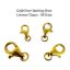 Wholesale Gold Over 925 Sterling Silver Lobster Clasp - All Sizes - (sold per piece)