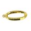 Wholesale Gold Over 925 Sterling Silver No Trigger Clasp - 20mm Fancy Oval Spring Clasp