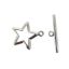 Wholesale 925 Sterling Silver Star Toggle Clasp- 14mm(Sold per set)