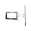 Wholesale 925 Sterling Silver Wavy Rectangle Toggle Clasp-10 *16mm (Sold per set)