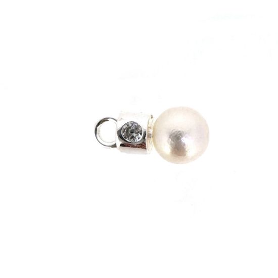 Wholesale 925 Sterling Silver Peg Bail with Fancy CZ Stone (1pc)