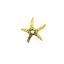 Wholesale Gold Over 925 Sterling Silver Textured Starfish Bead Cap -10.5mm  (1 pc)