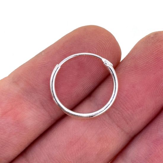 Wholesale 925 Sterling Silver Earring  Endless Hoops - All Sizes - (Sold per pair) 