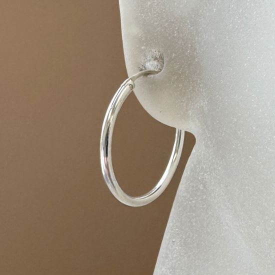 Wholesale 925 Sterling Silver Earring  Endless Hoops - All Sizes - (Sold per pair) 