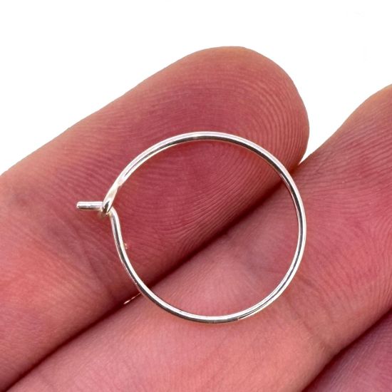 Wholesale 925 Sterling Silver Simple Earring Hoops - All Sizes - (Sold Per Pair)