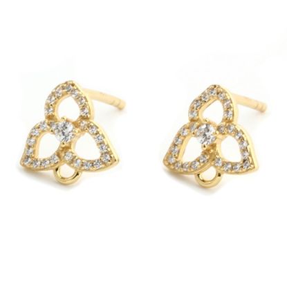 	wholesale sterling silver flower earring findings