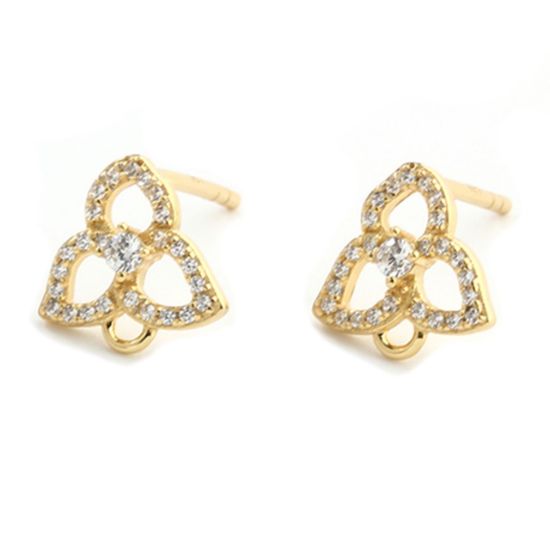 	wholesale sterling silver flower earring findings