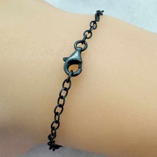 Wholesale Oxidized 925 Sterling Silver Finished Strong Cable Chain - 4x3mm Cable Chain