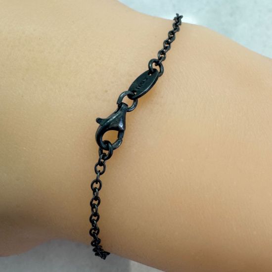 Wholesale Oxidized Sterling Silver Finished Jewelry Chain - Strong Oval Cable