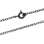 Wholesale Oxidized 925 Italian Sterling Silver Finished Chain - 2.5mm Flat Oval Cable Chain