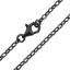 Wholesale Oxidized Sterling Silver Finished Chain - 2mm Oval Diamond Cut Rolo Chain