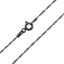 Wholesale Oxidized 925 Sterling Silver Finished Chain - 1mm Singapore chain