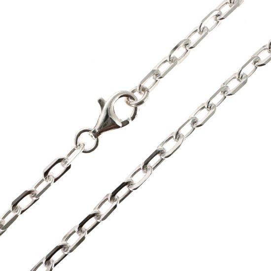Wholesale Sterling Silver Finished Chain- 5x3mm Diamond Cut Box chain