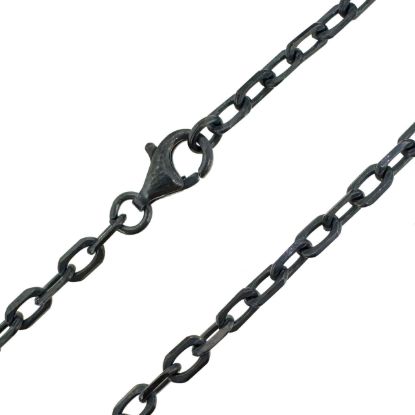 Wholesale Oxidized 925 Sterling Silver Finished Jewelry Chain- 5x3mm Diamond Cut Box chain