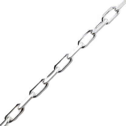 Wholesale chains, 925 Sterling Silver Diamond Cut Box Chain 3.8 by 2.1mm, Bulk Chain by the foot