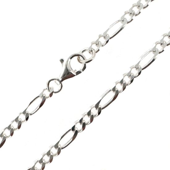 Wholesale 925 Sterling Silver Finished Chain - Fancy Figaro Chain