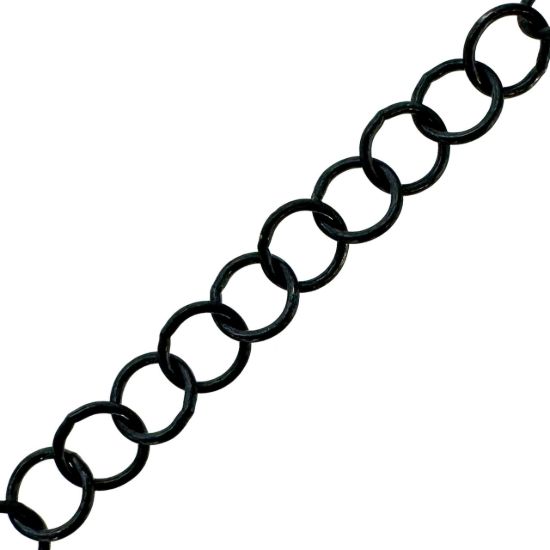 Wholesale Oxidized 925 Sterling Silver Round Cable Chain  3.2mm (sold per foot )