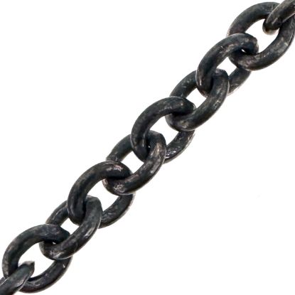 Wholesale Oxidized 925 Sterling Silver Bulk Chain - 5x4mm Heavy Cable Chain (sold per foot)