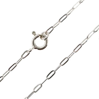 Wholesale 925 Sterling Silver Finished Jewlery Chain - Paperclip Box Chain 