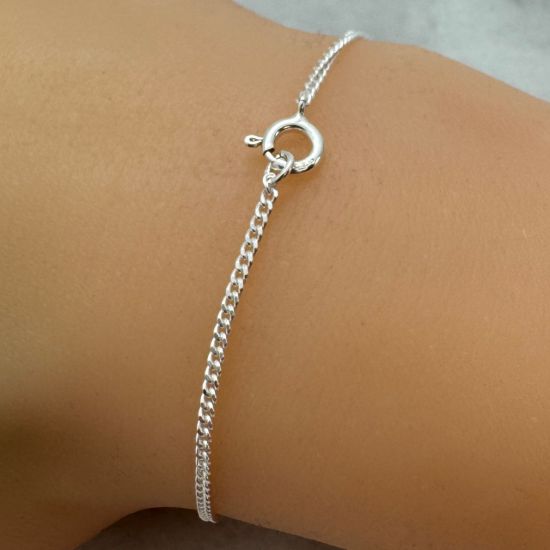 Wholesale 925 Sterling Silver Finished Jewlery Chain - Small Curb Chain