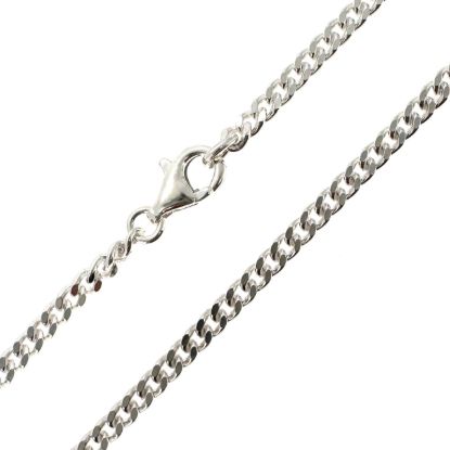 Wholesale 925 Sterling Silver Finished Jewlery Chain - Solid Curb Chain