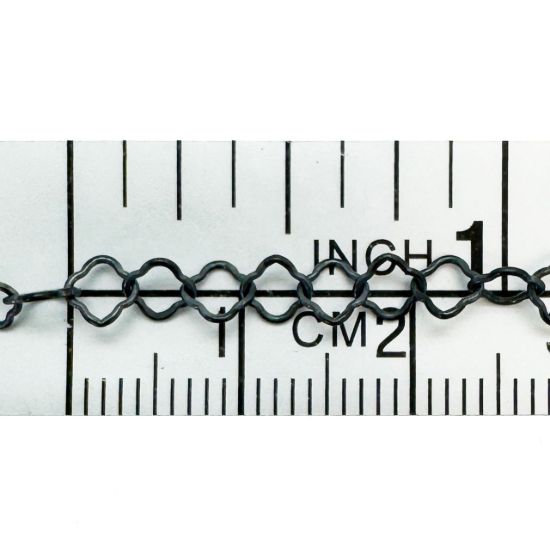 Wholesale Oxidized 925 Sterling Silver 3.5mm Clover link Bulk Chain - Sold By The Foot