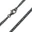 Wholesale Oxidized 925 Sterling Silver Finished Jewlery Chain - Solid Curb Chain