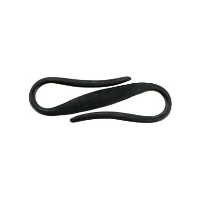 Wholesale Oxidized Sterling Silver Long S Hook Clasp - 26.5mm 