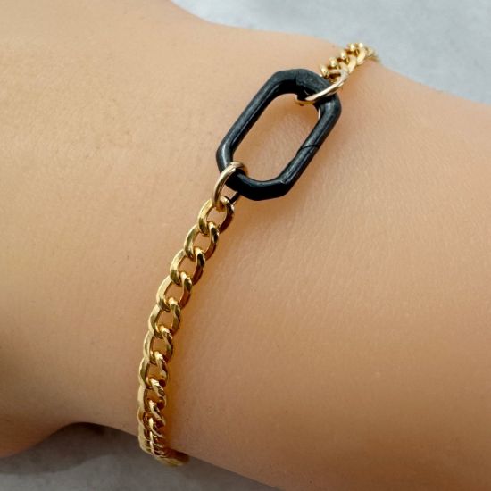 Wholesale Oxidized 925 Sterling Silver No Trigger Clasp - 15.7mm Octagon Spring Clasp